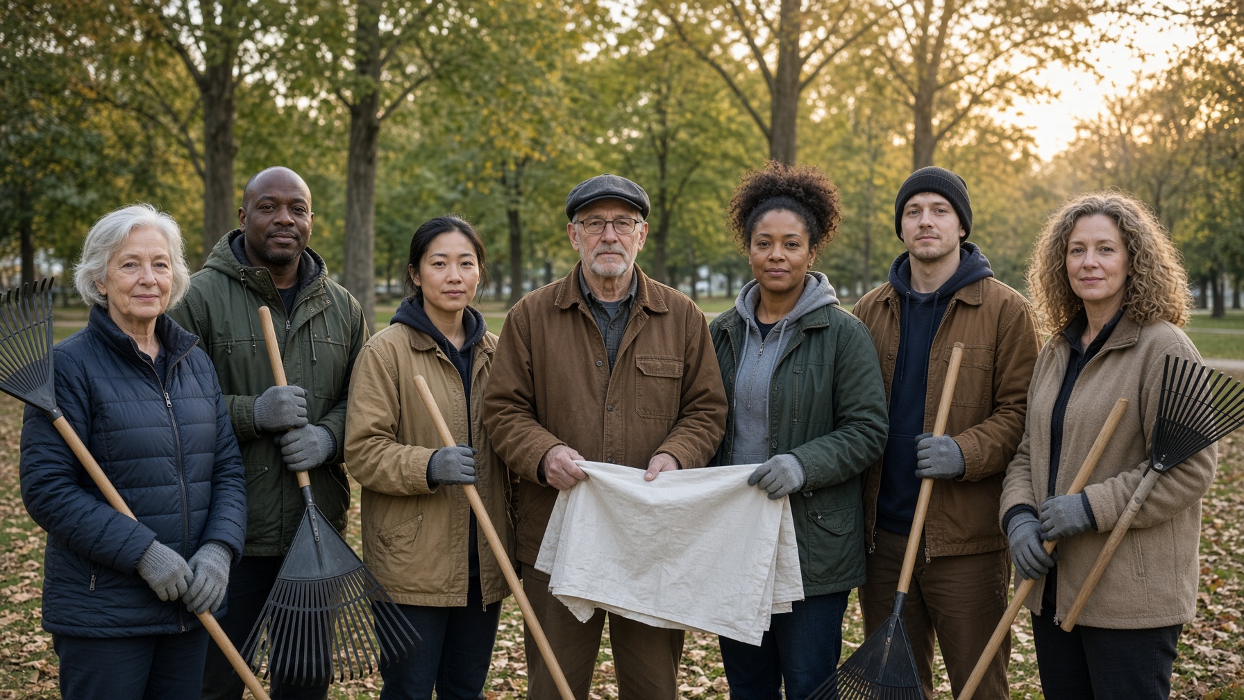 UCAN volunteers gathered outdoors